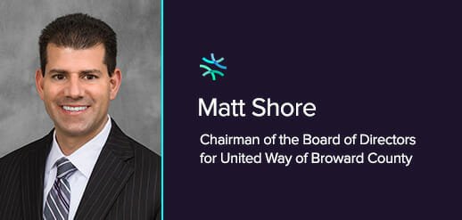 Matt Shore is Named New Chairman of the Board of Directors for United Way
