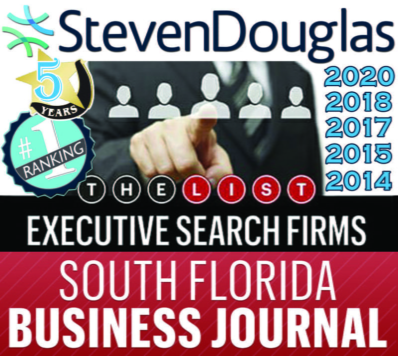 StevenDouglas named the #1 Executive Search Firm in South Florida by the South Florida Business Journal
