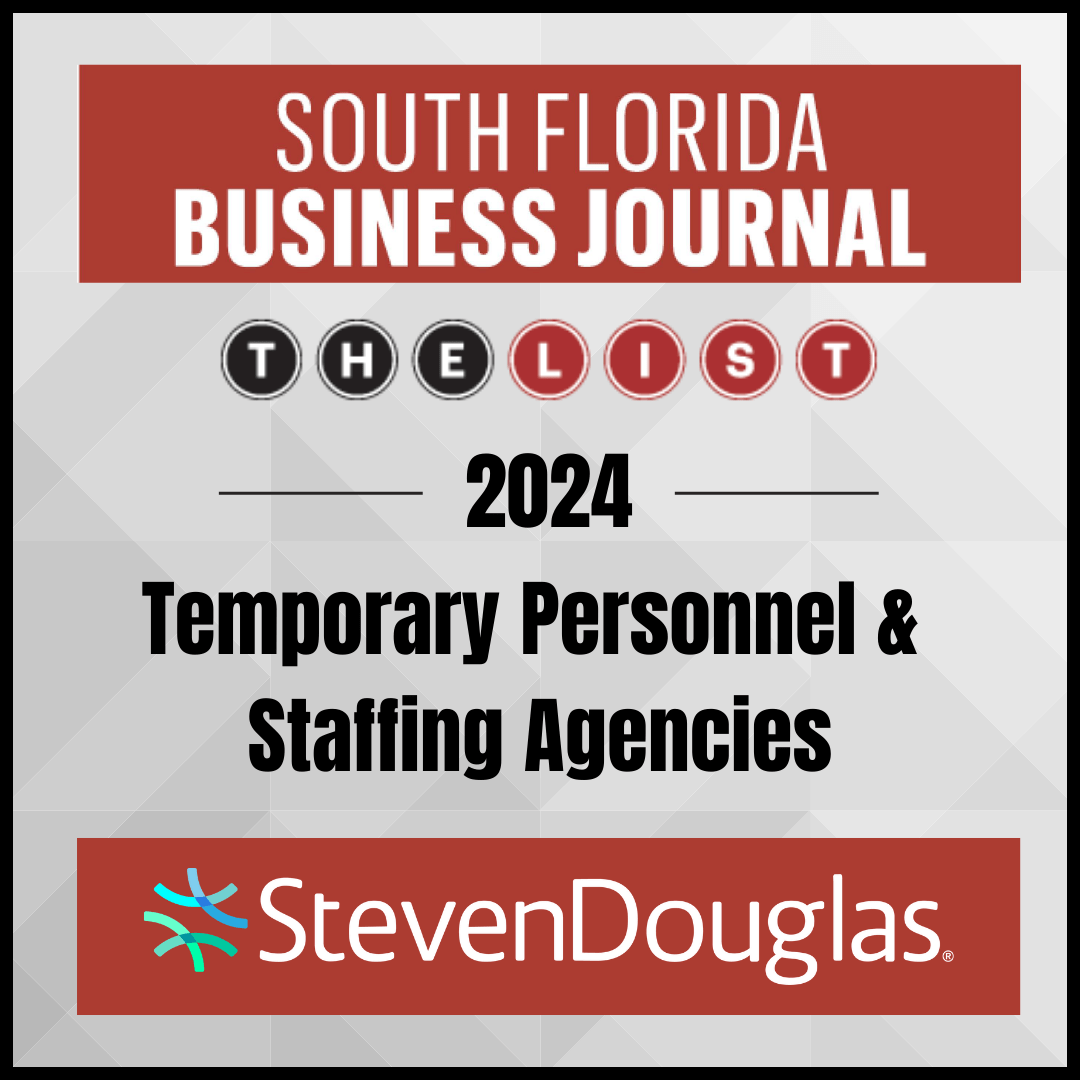 StevenDouglas Recognized as a Top Temporary Personnel & Staffing Agency