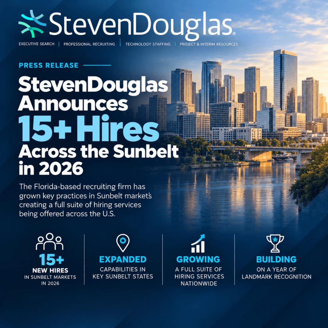 StevenDouglas Announces 15+ Hires Across the Sunbelt in 2026
